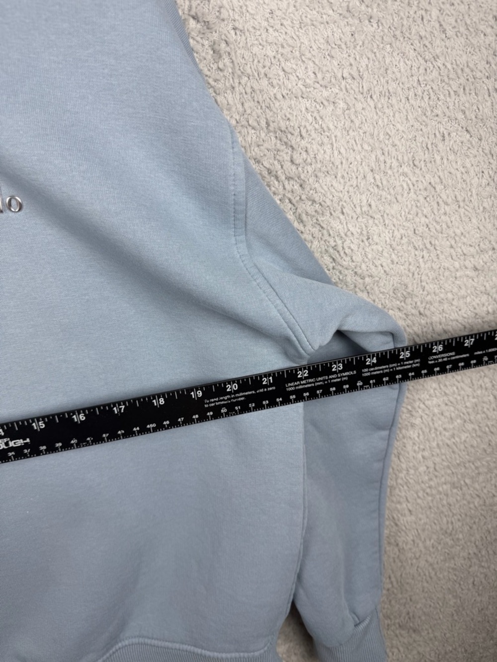 alo Accolade Crew Neck Blue Pullover Sz L (FLAWS) - Picture 10 of 16